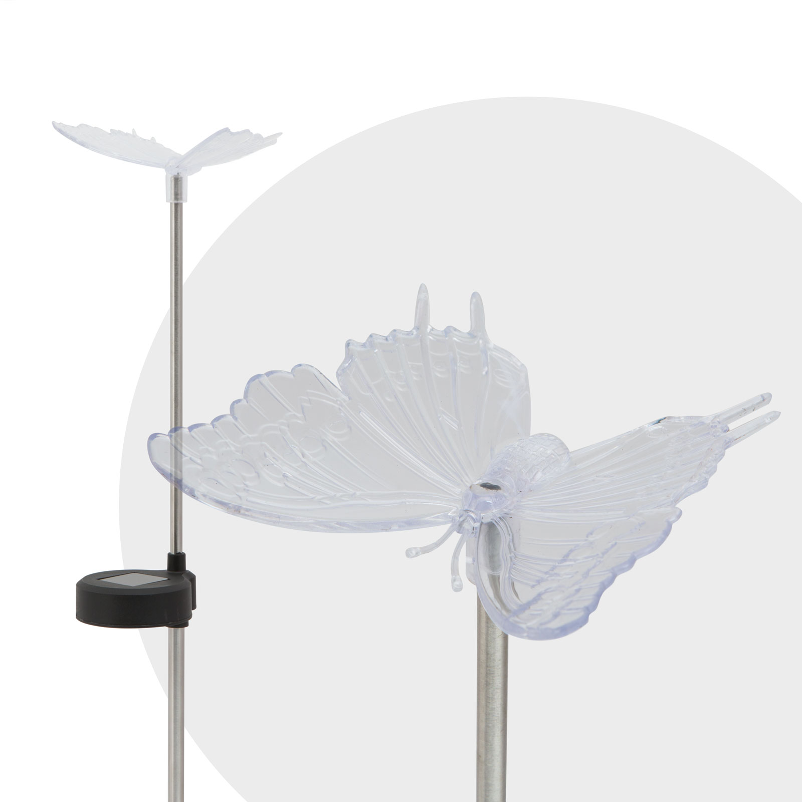 Lampa solara RGB LED - model „Fluture”-