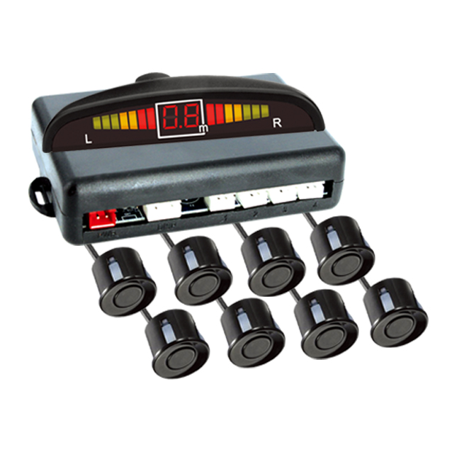 Set senzori de parcare fata-spate cu 8 senzori