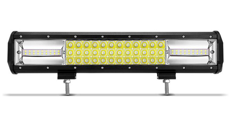 LED Bar Auto 216W, leduri pe 3 randuri, 12V-24V, 15120 Lumeni
