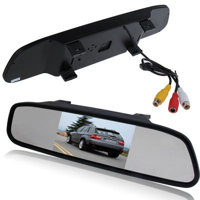 Display auto LCD 4.3" pe oglinda retrovizoare