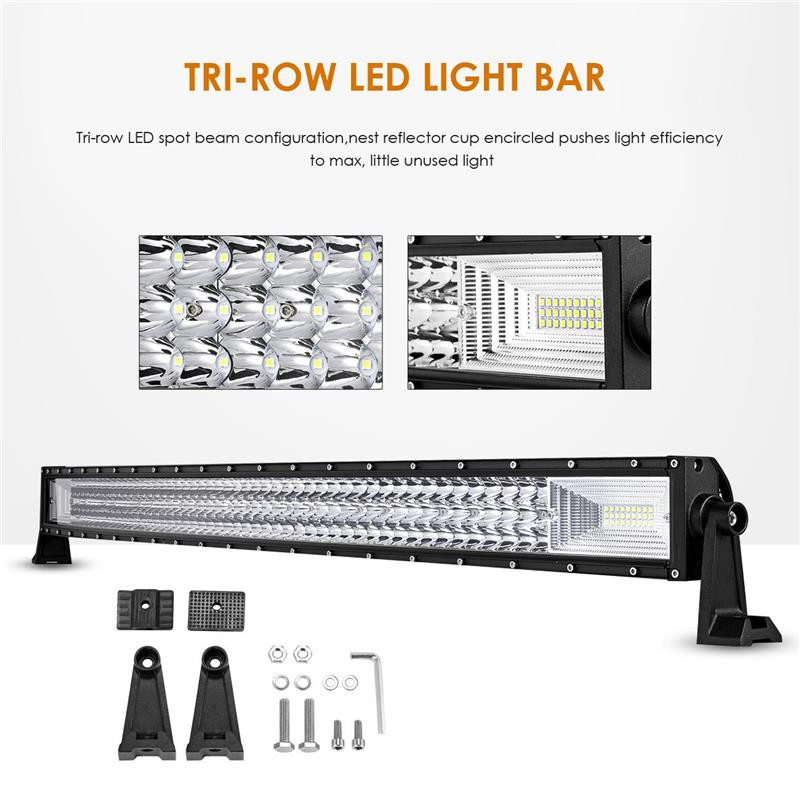 LED Bar Auto 594W, leduri pe 3 randuri, 12V-24V, 41580 Lumeni